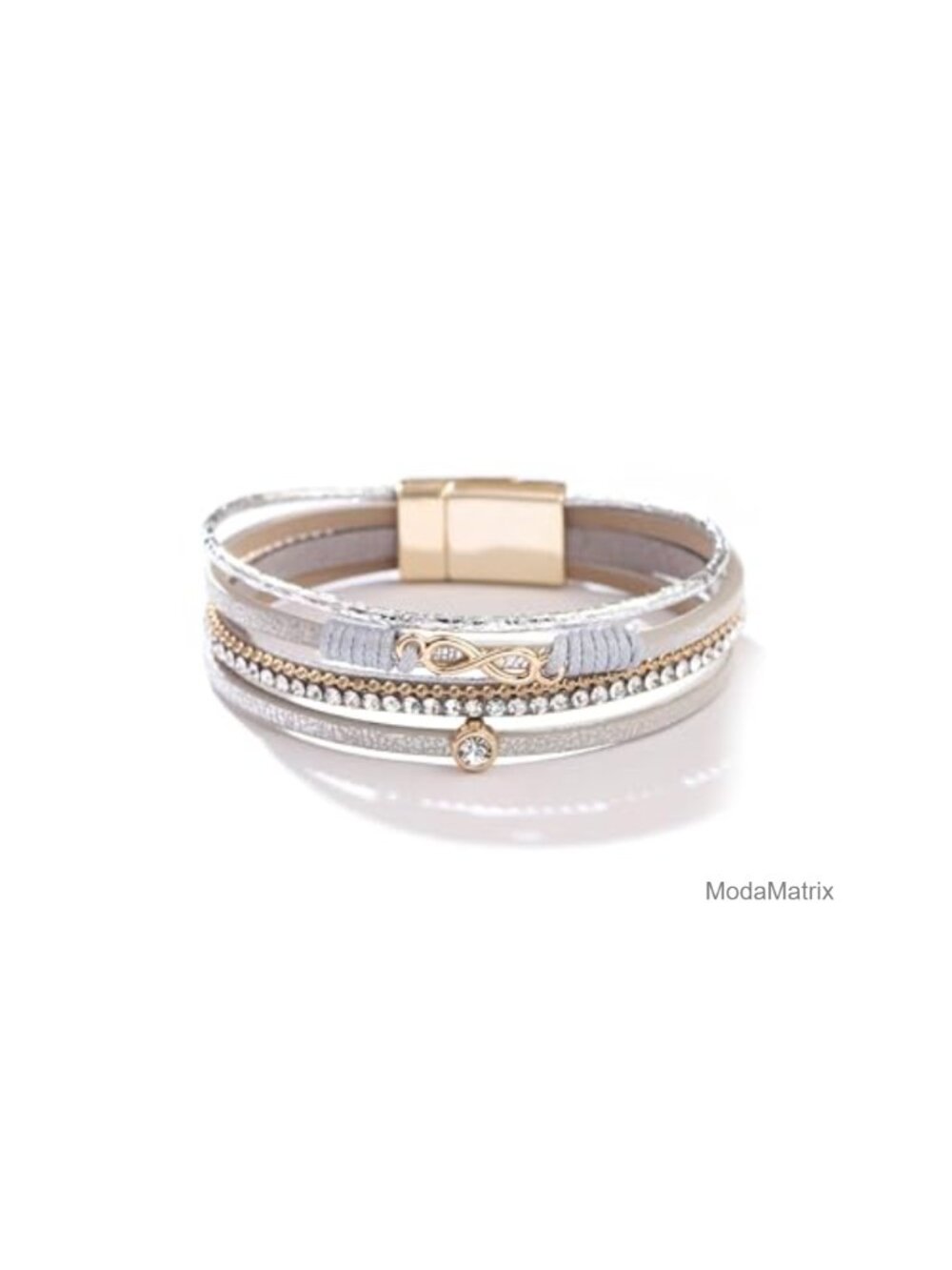 Women Chunky Heart Leather Wrap Bracelet Boho Western Country Concert Cuff